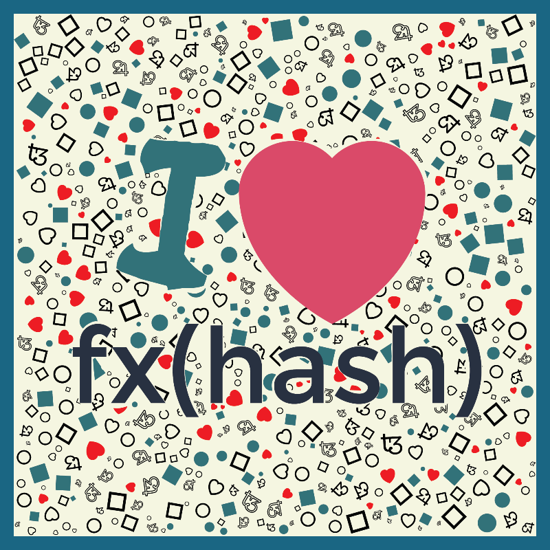 I Love Fxhash #41 static token preview
