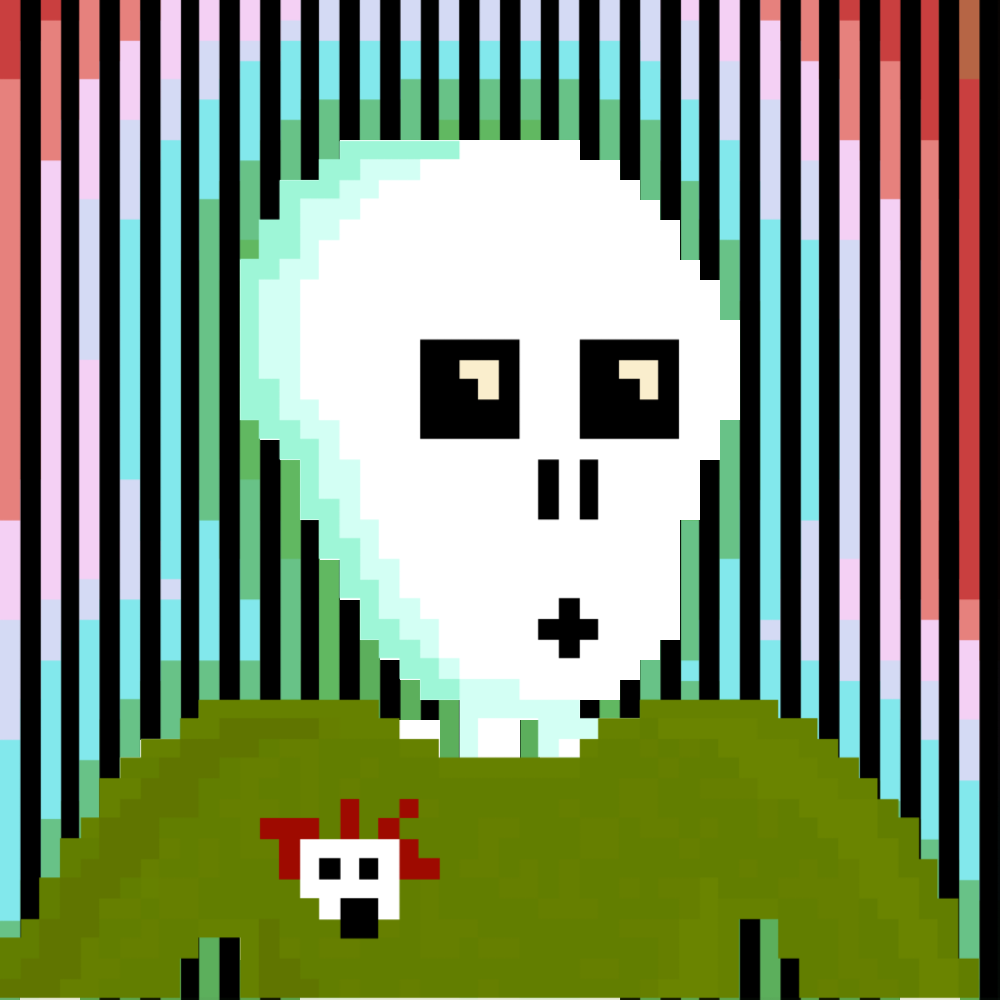 PIXEL SKULLETTI 1 #25 static token preview