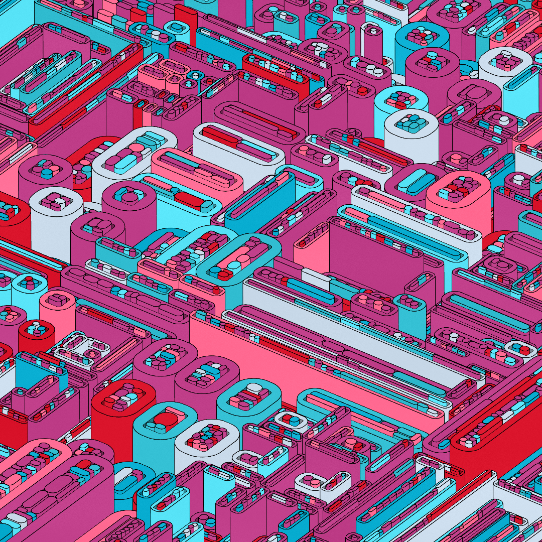 Cylinders #102 static NFT preview