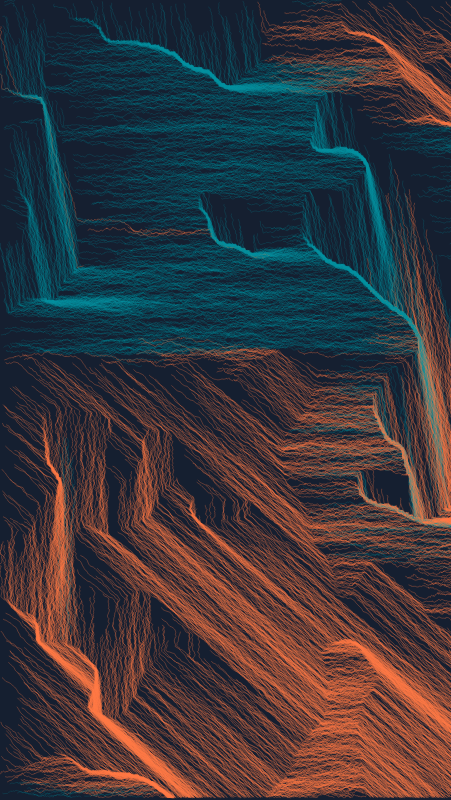 Algoscapes | Rock-face #404 static NFT preview