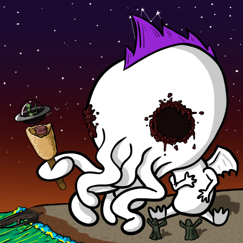 Chibi-thulhu #218 static NFT preview