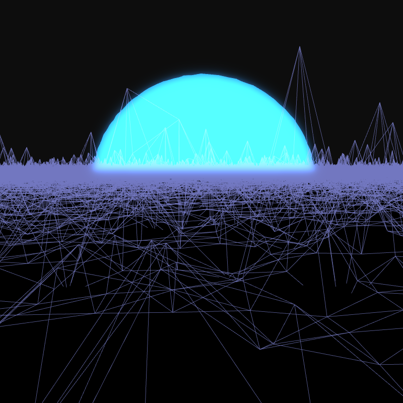 Generative Retrowave Field #80 static token preview