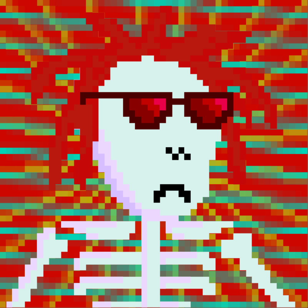 PIXEL SKULLETTI 1 #50 static token preview