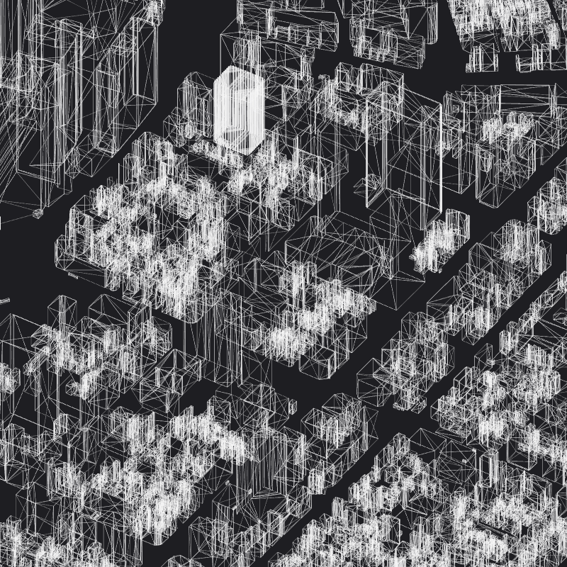 Wireframe City: Tokyo Shibuya #63 static token preview