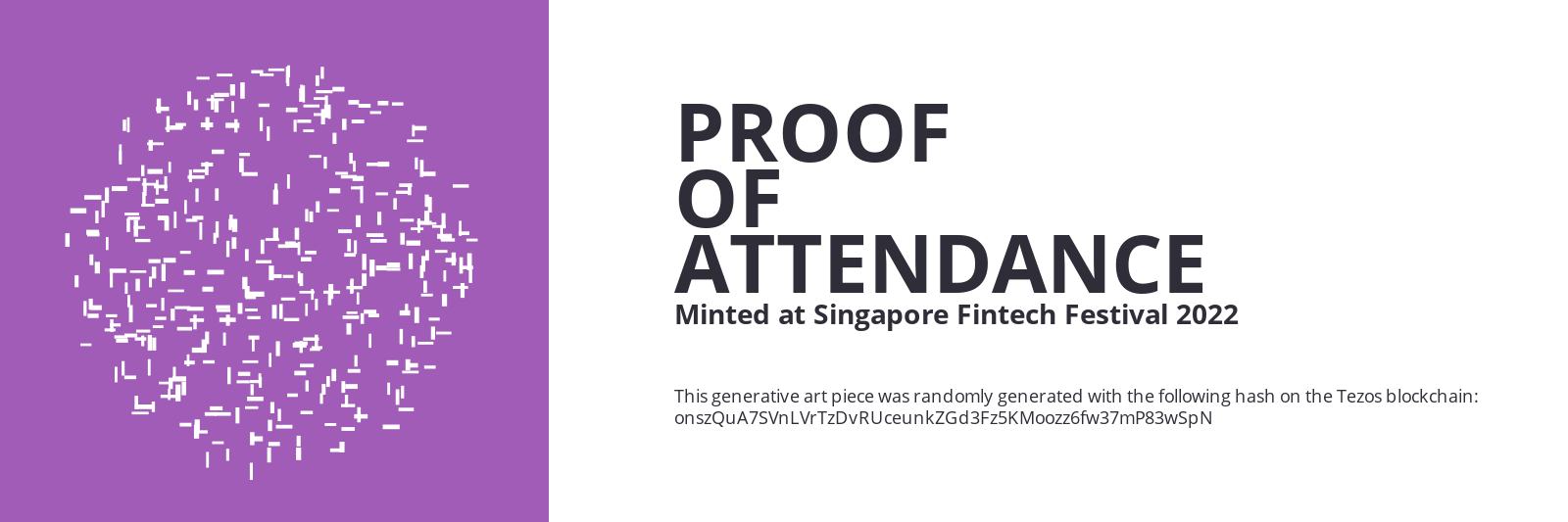 SFF2022 Proof of Attendance Token #1591 static token preview