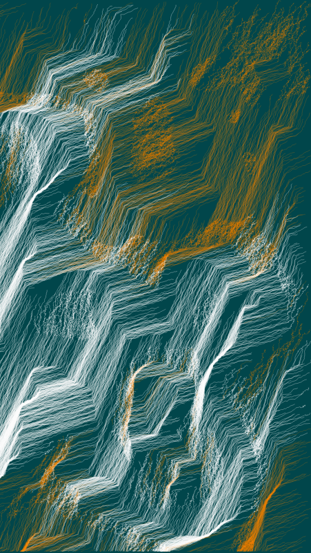 Algoscapes | Rock-face #293 static NFT preview