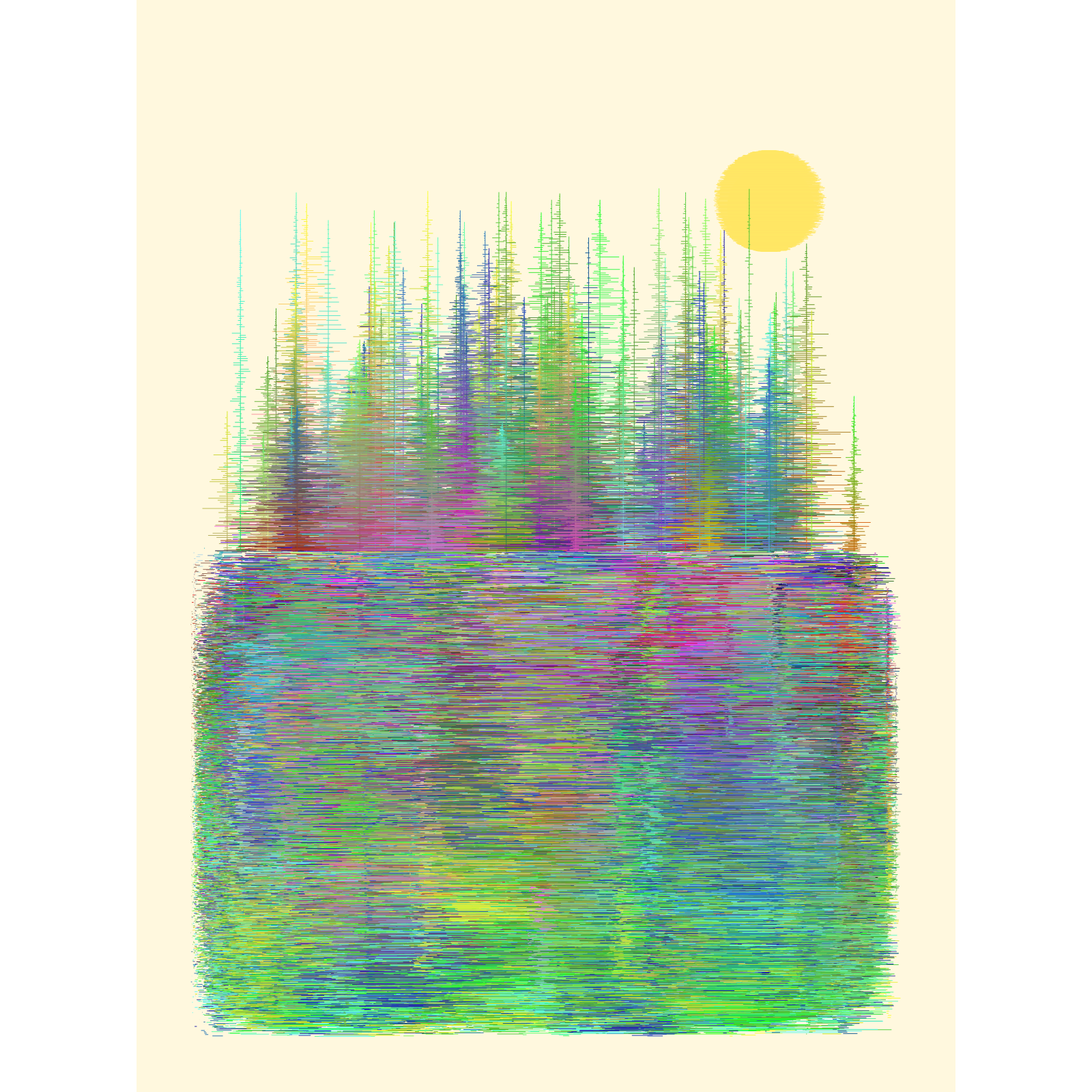 Gradient Lake #99 static NFT preview