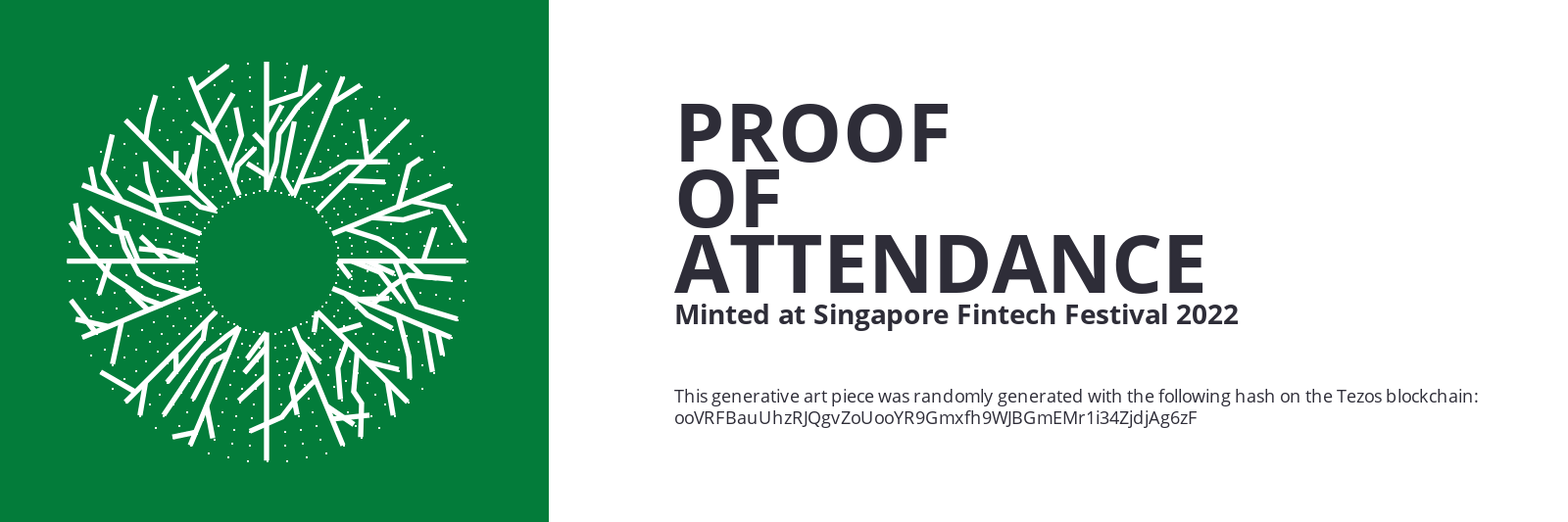 SFF2022 Proof of Attendance Token #70 static token preview