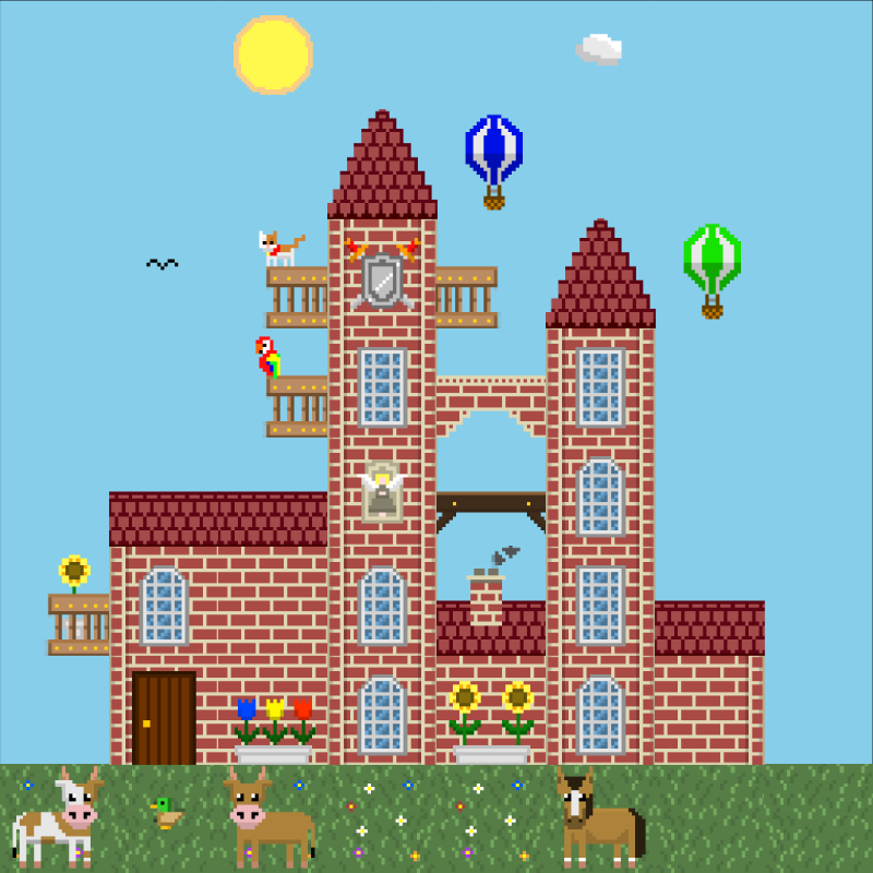 2D Mansion #817 static NFT preview