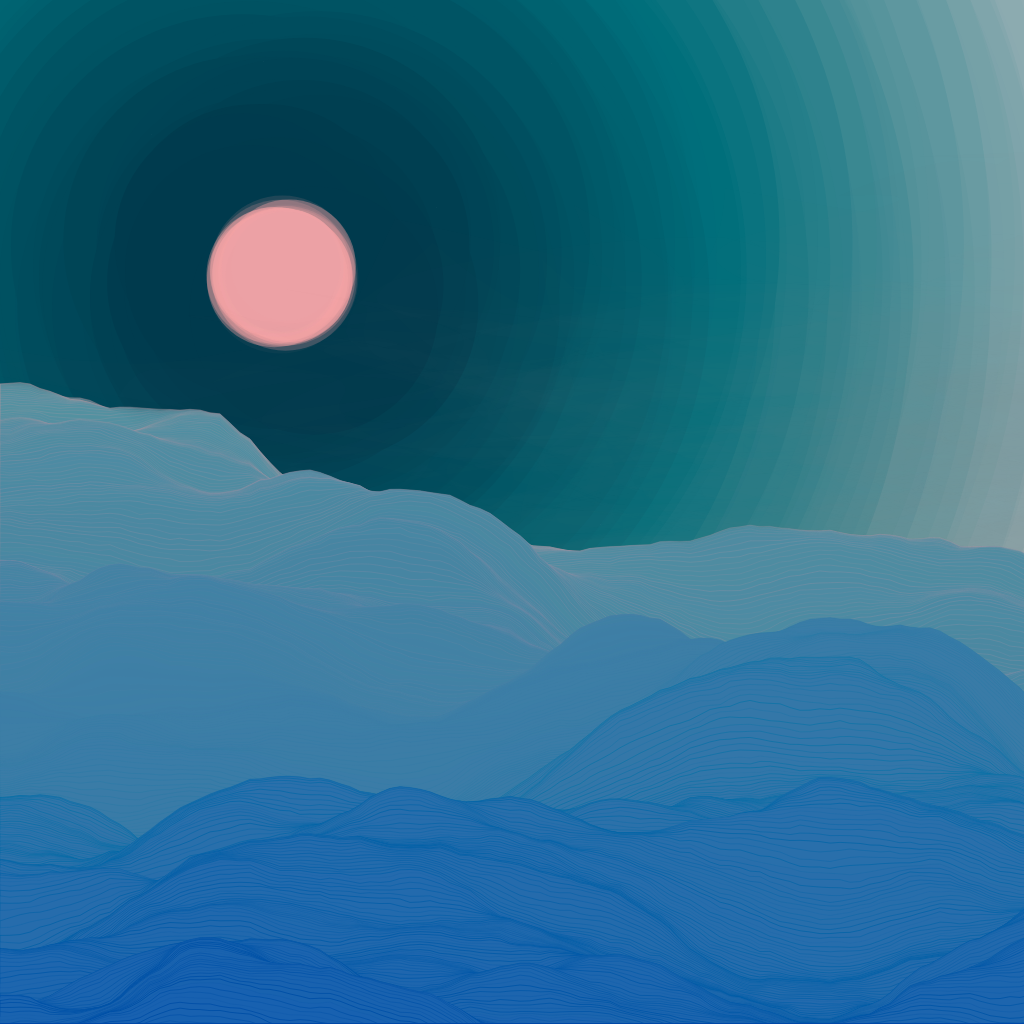 Valley at Dawn #170 static NFT preview