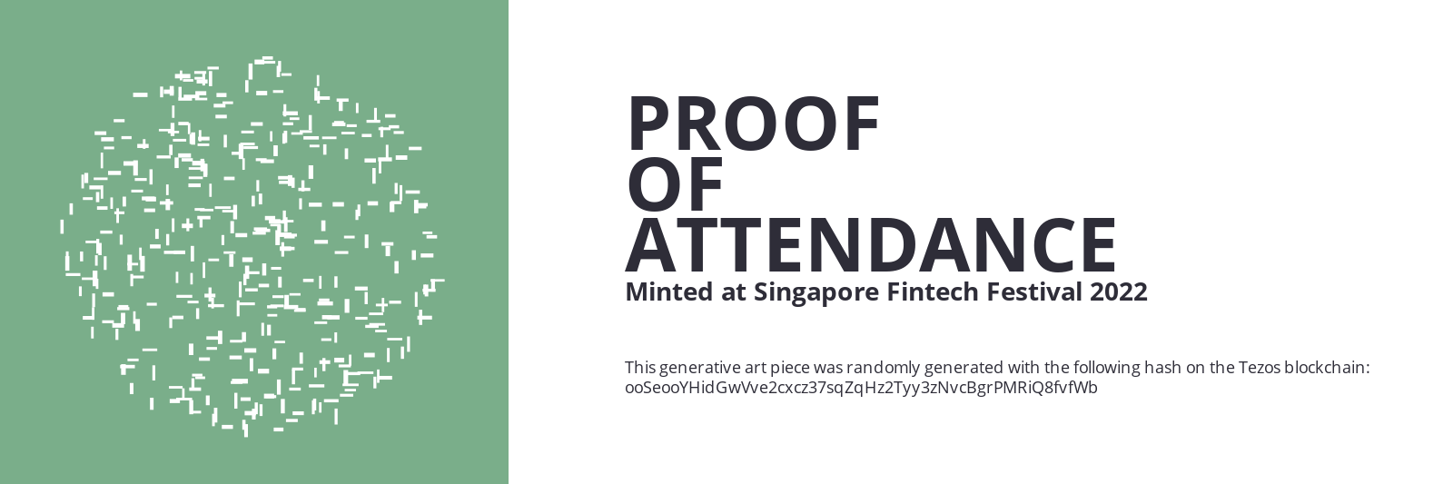 SFF2022 Proof of Attendance Token #907 static token preview