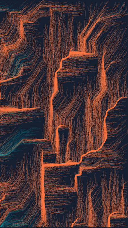 Algoscapes | Rock-face #573 static token preview