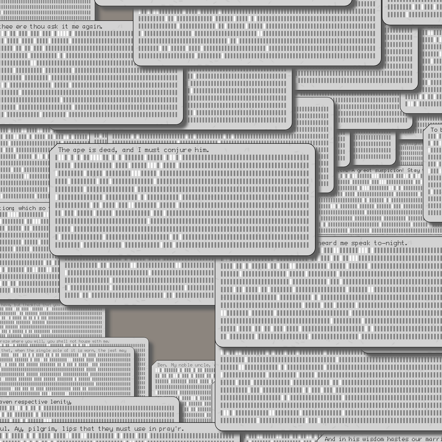 Romeo and Juliet on Punched Cards (Free) #53 static NFT preview