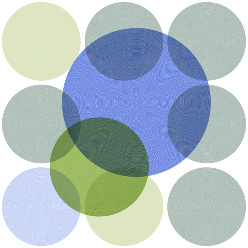 Brushed Circles #168 static NFT preview