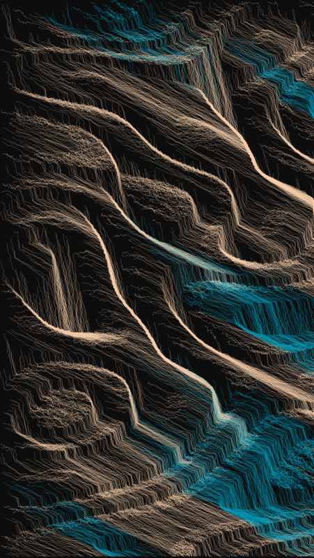 Algoscapes | Rock-face #349 static token preview