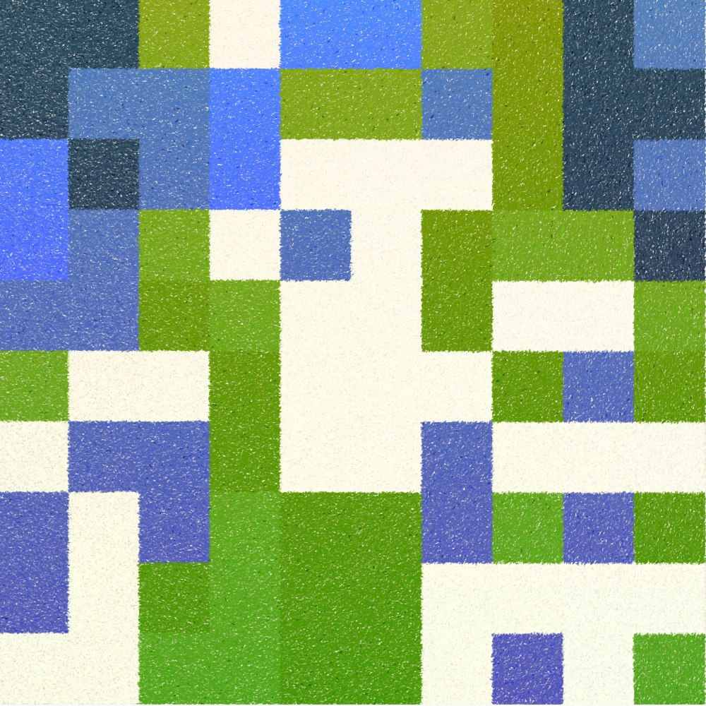 Hydrangea & Patchwork #173 static NFT preview