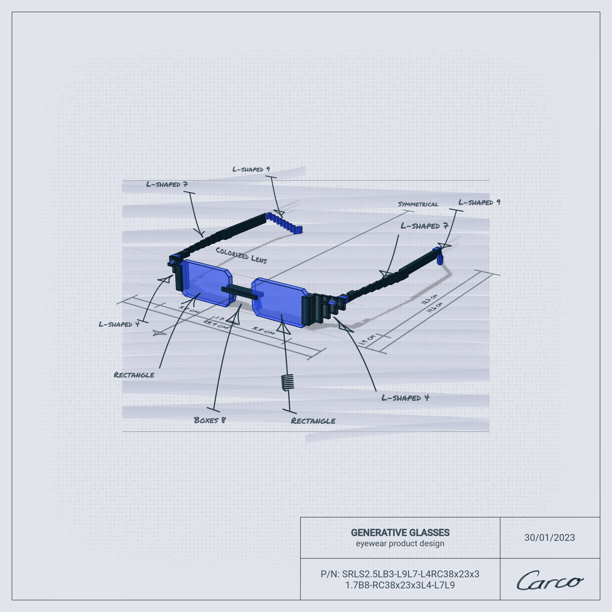 GENERATIVE GLASSES #263 static token preview