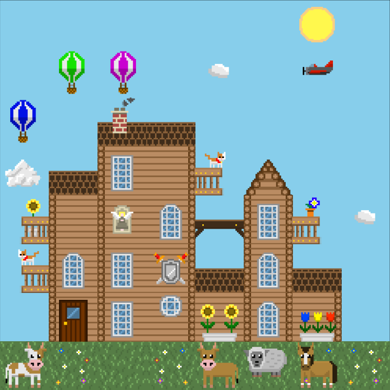 2D Mansion #772 static NFT preview