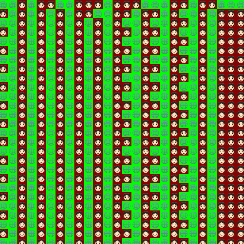 Elementary Cellular Emoji Automata #219 static token preview