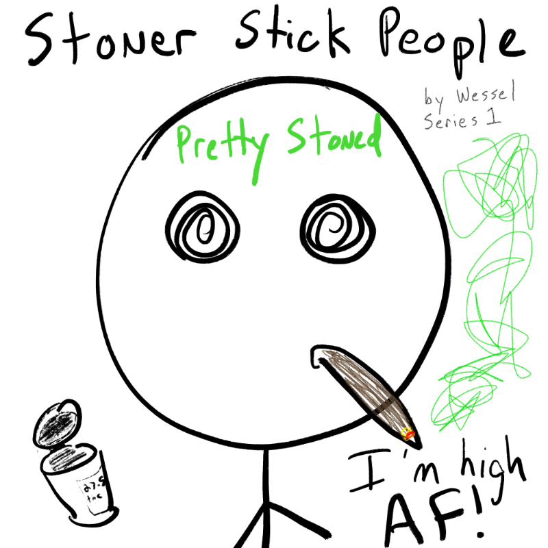 Stoner Stick People #66 static token preview