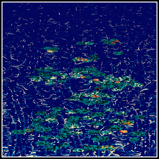 Polluted water lilies #94 static NFT preview