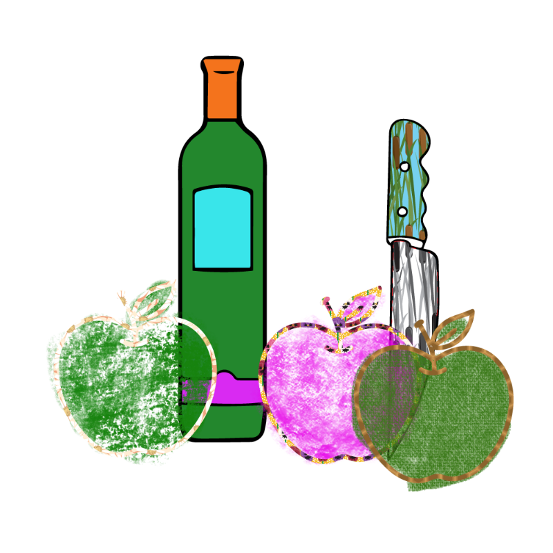 bottle and apples #144 static token preview