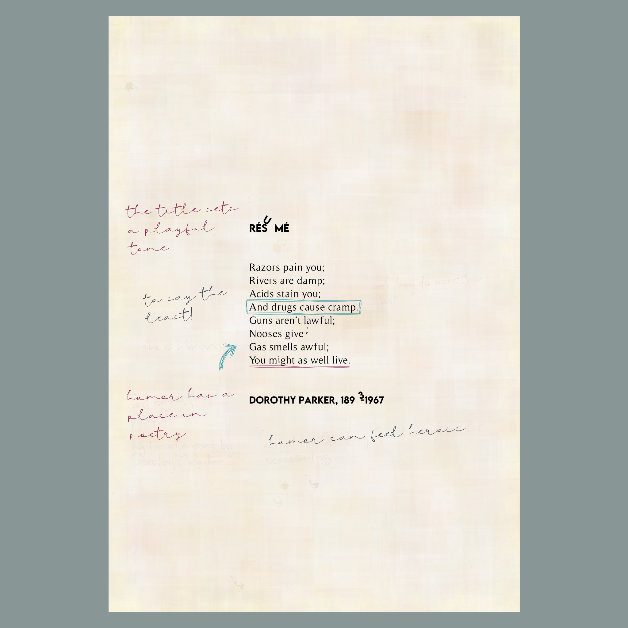 Poems in the Public Domain #101 static token preview