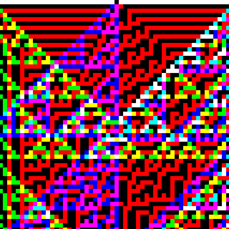 RGB Elementary Cellular Automaton #415 static token preview