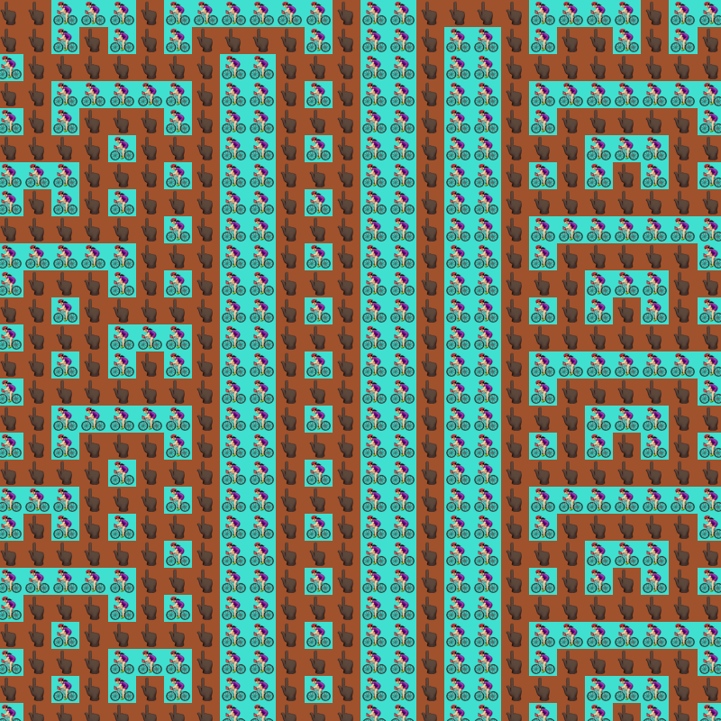 Elementary Cellular Emoji Automata #53 static token preview