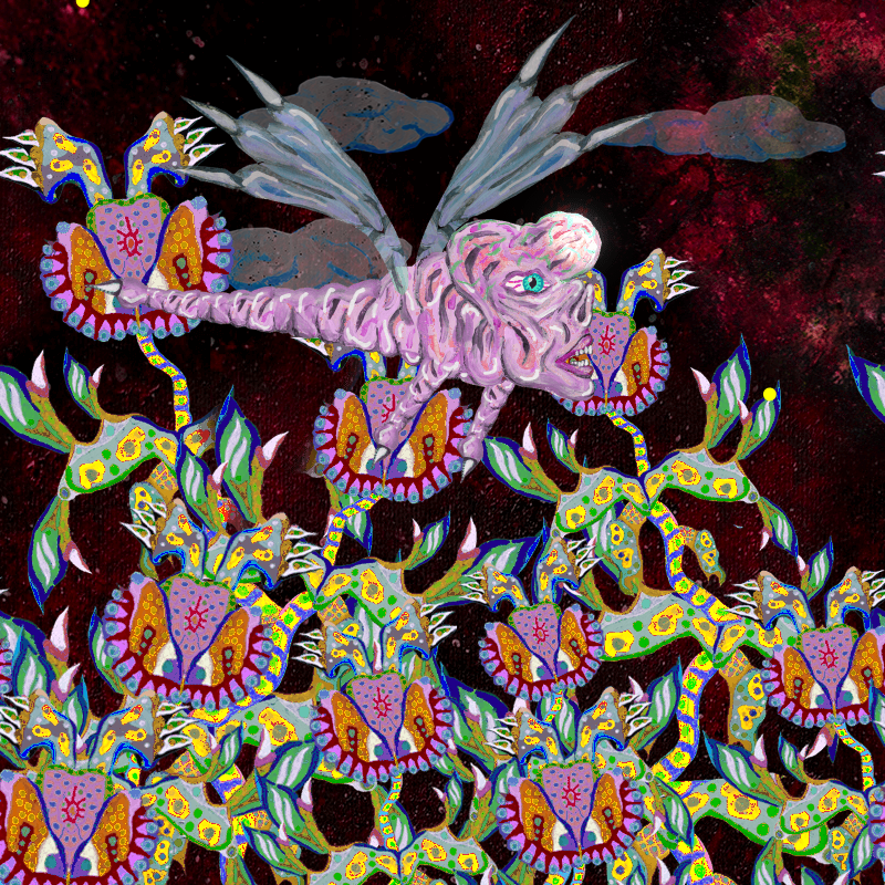 Fireflies and Flower Gardens #153 static NFT preview