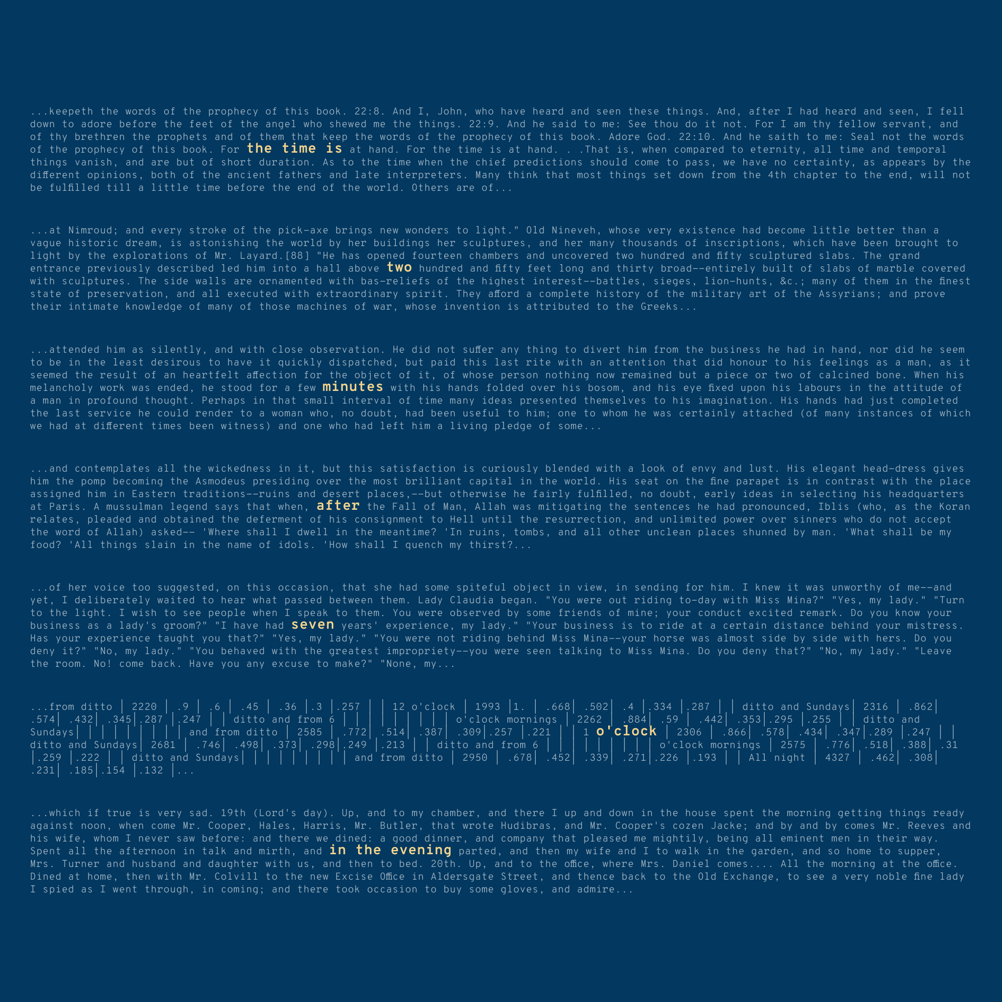 A Clock #87 static NFT preview