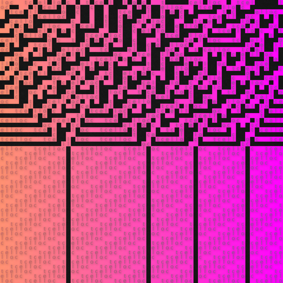 Textual Automata Machinery #1 static token preview