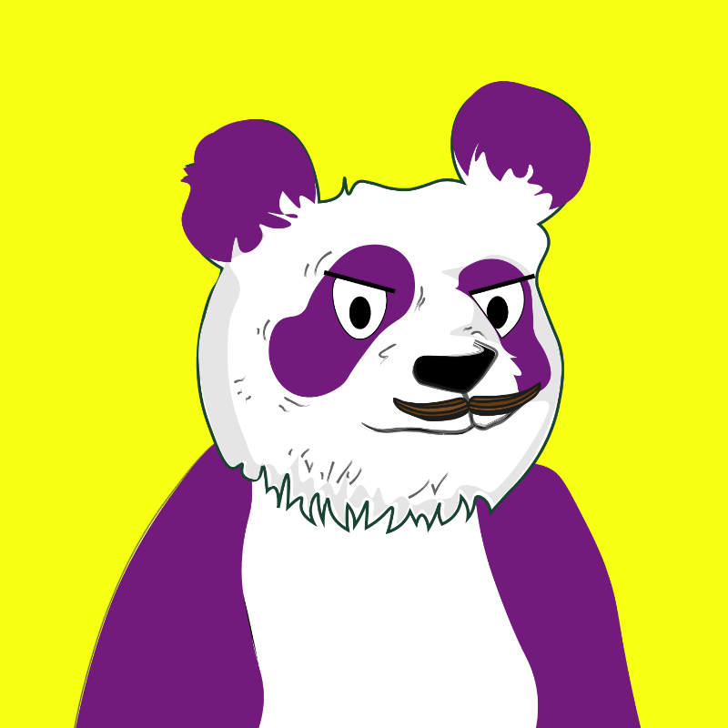 Evolving Pandas #100 static NFT preview