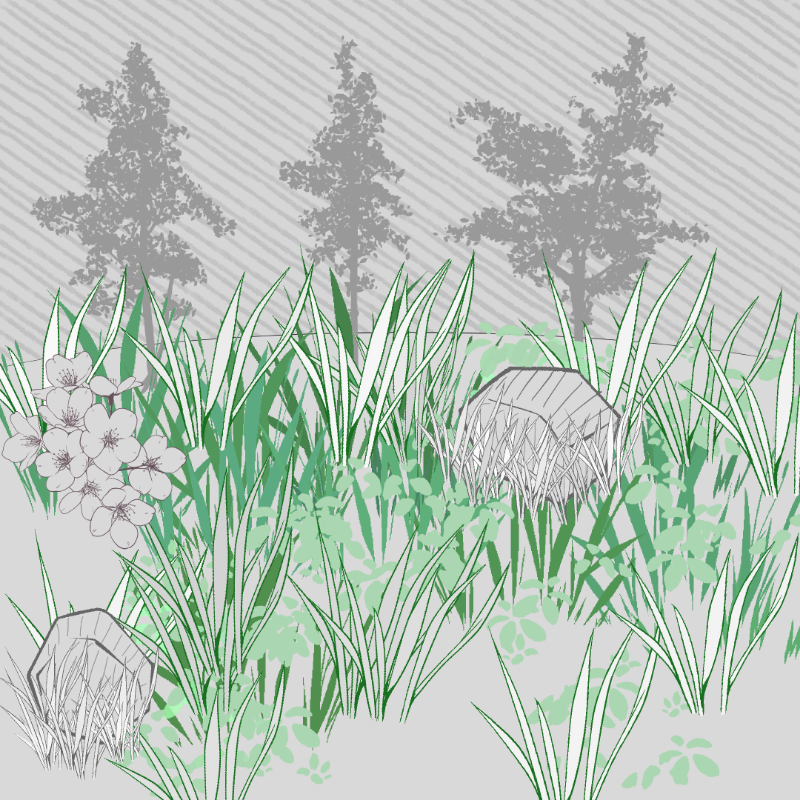 Wild Grass and Rubble #27 static token preview