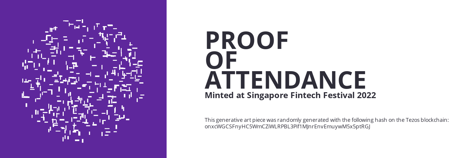 SFF2022 Proof of Attendance Token #510 static token preview
