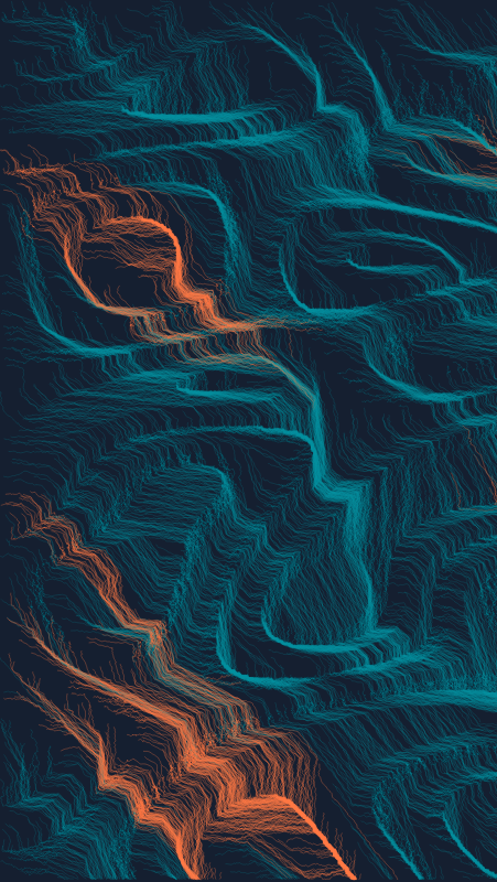 Algoscapes | Rock-face #270 static token preview