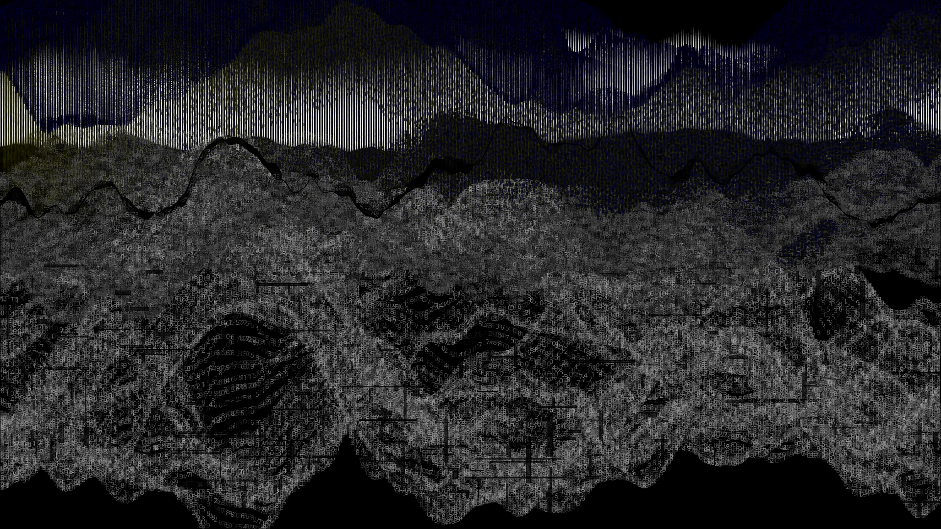 Pixel rain in a data landsacape #157 static token preview