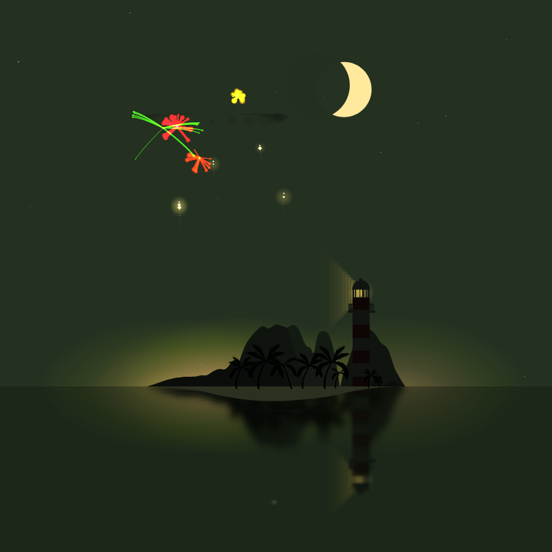 Fireworks Island #51 static NFT preview