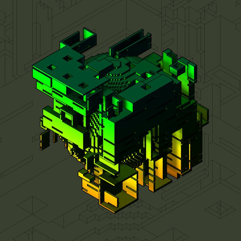 Isofrag generator series I #280 static NFT preview