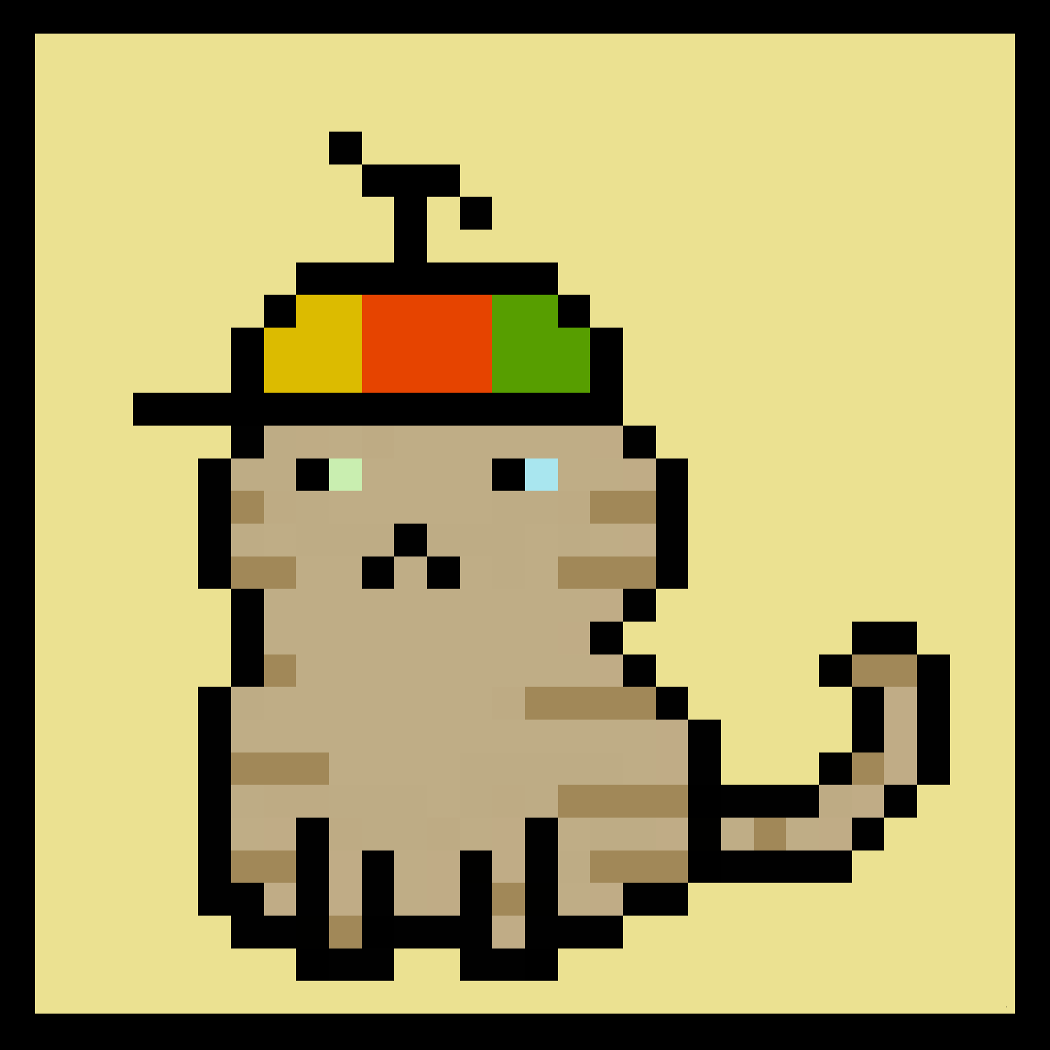 Lazy Kitties #2333 static NFT preview