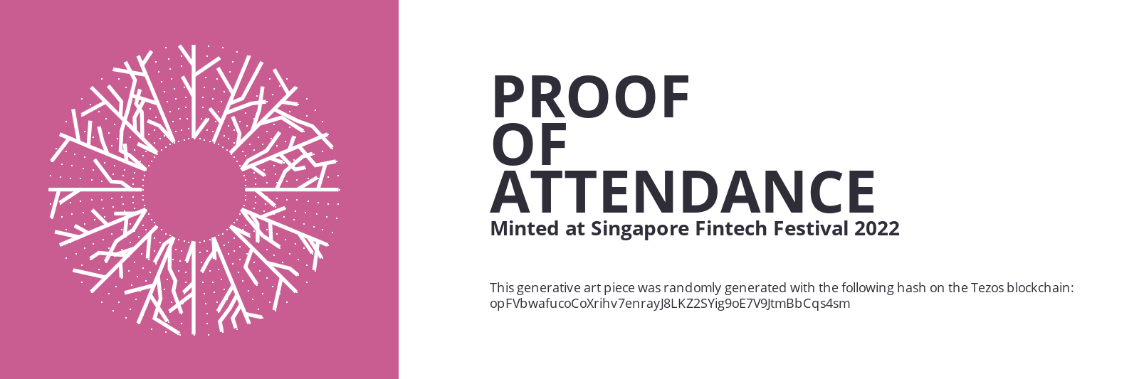 SFF2022 Proof of Attendance Token #62 static token preview