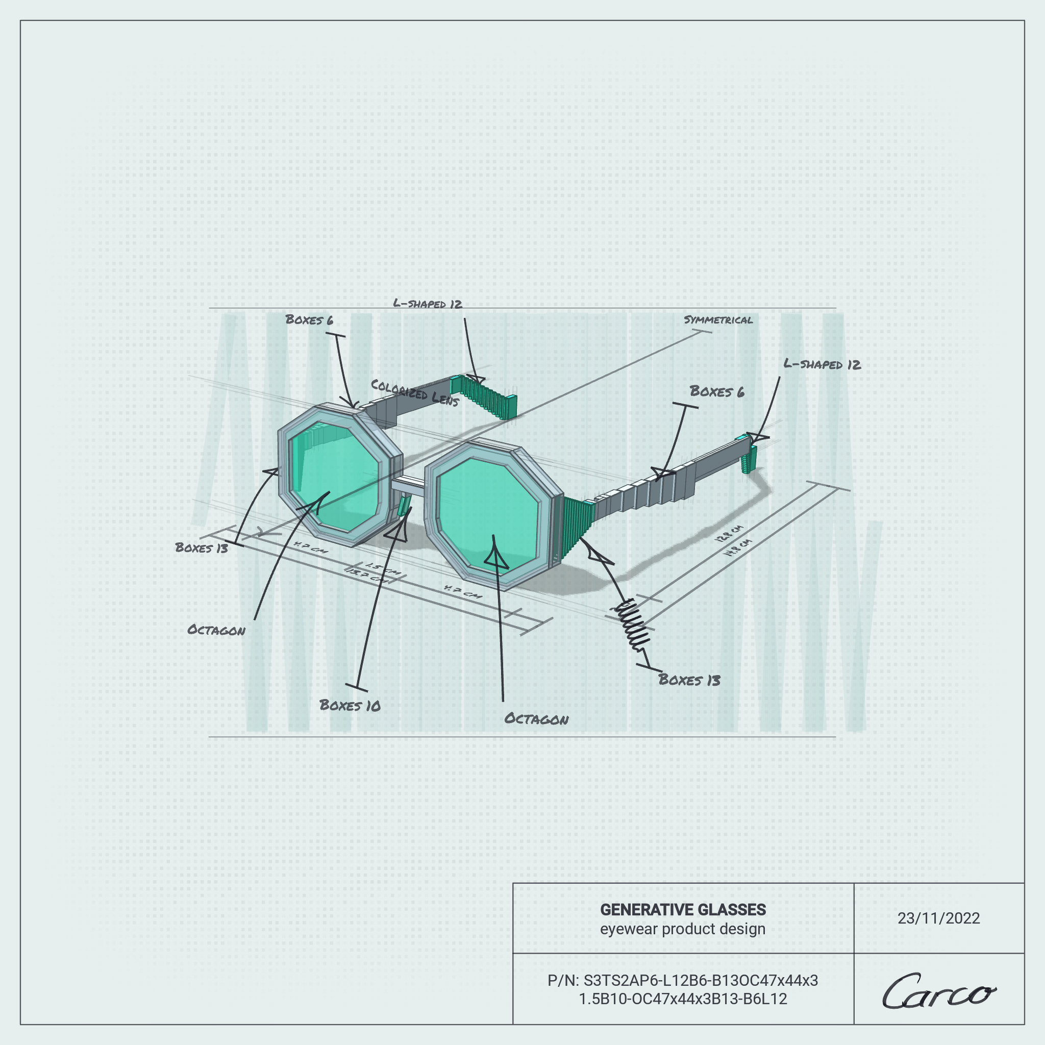 GENERATIVE GLASSES #188 static token preview