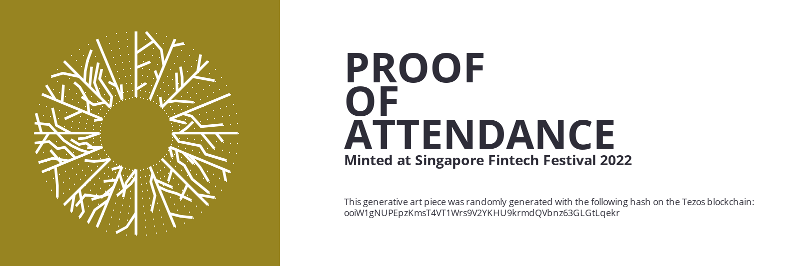 SFF2022 Proof of Attendance Token #1889 static token preview