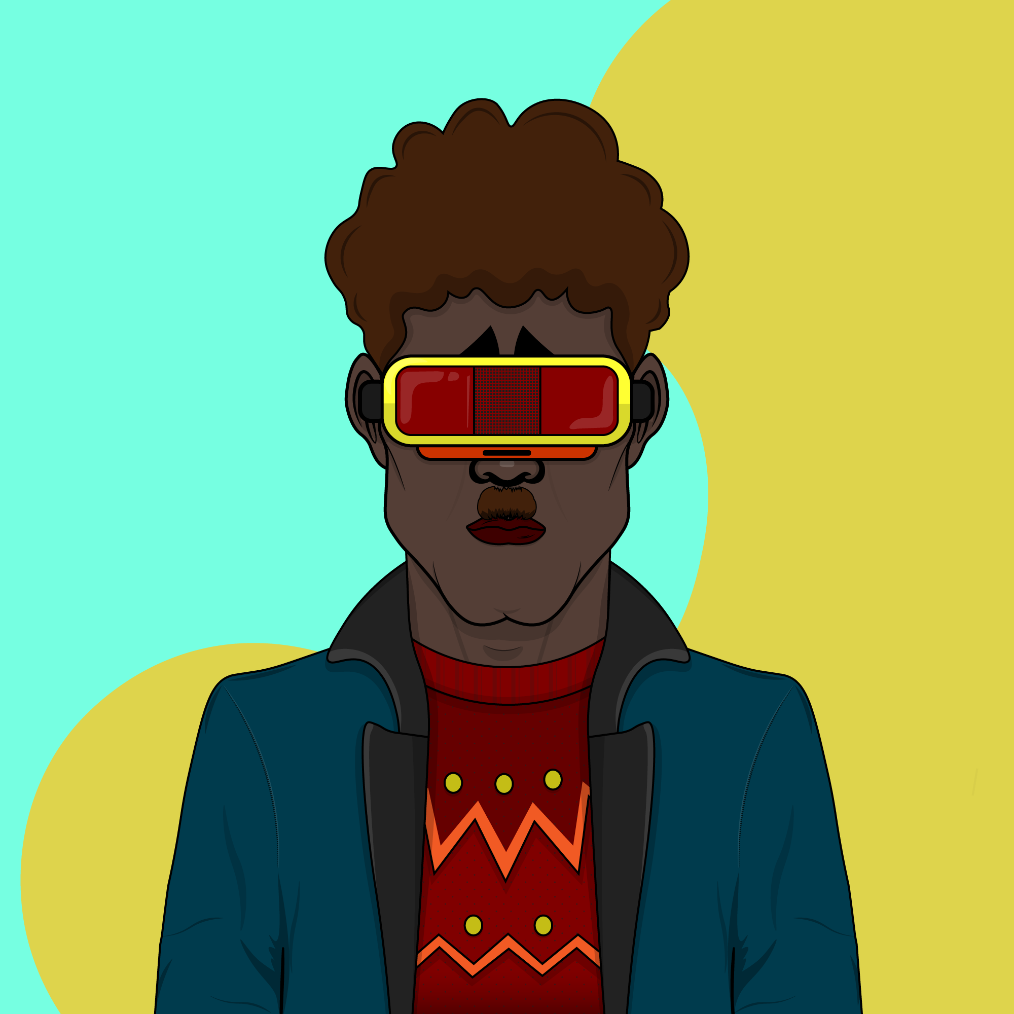 Mustachioed #160 static token preview