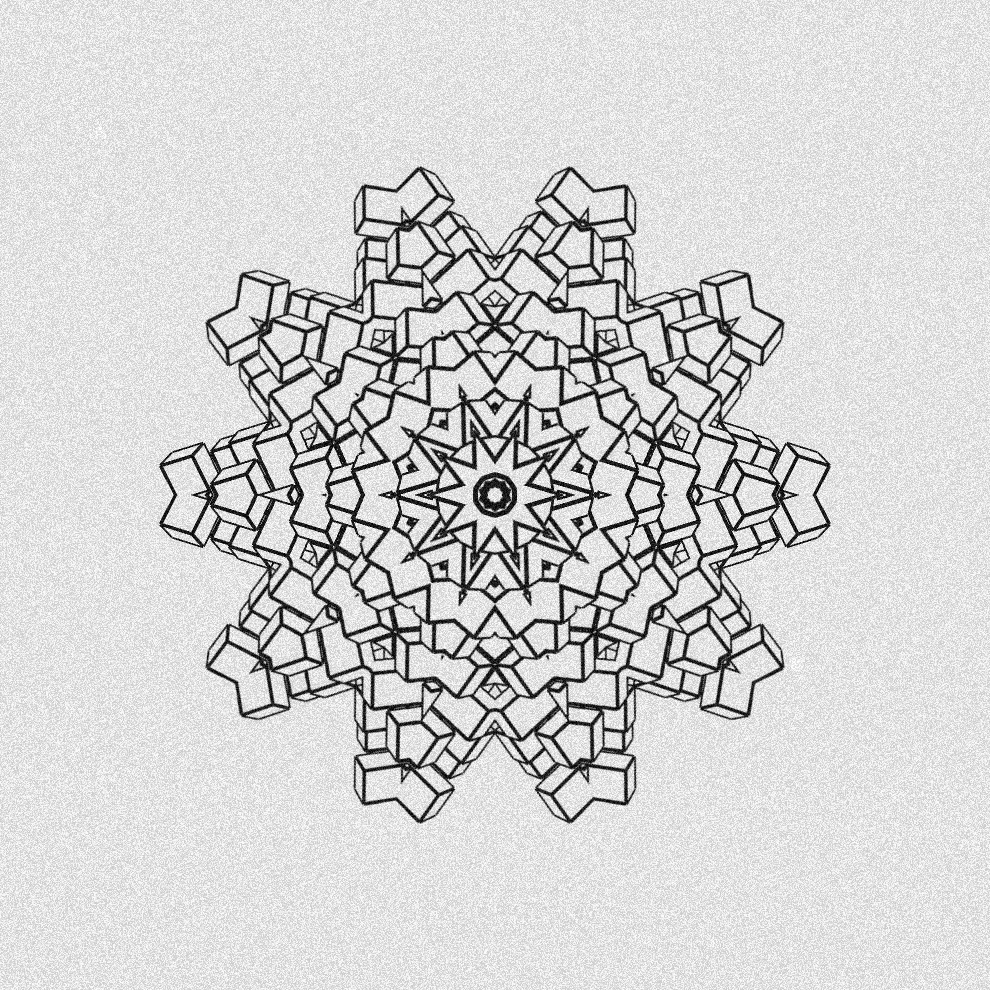Monochrome Kaleido #156 static token preview