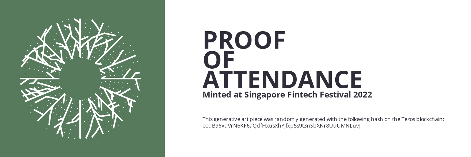 SFF2022 Proof of Attendance Token #1632 static token preview