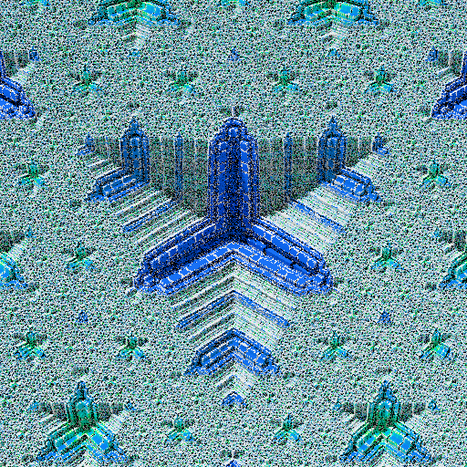 Colorful, warped cubic sponge forms #67 static NFT preview