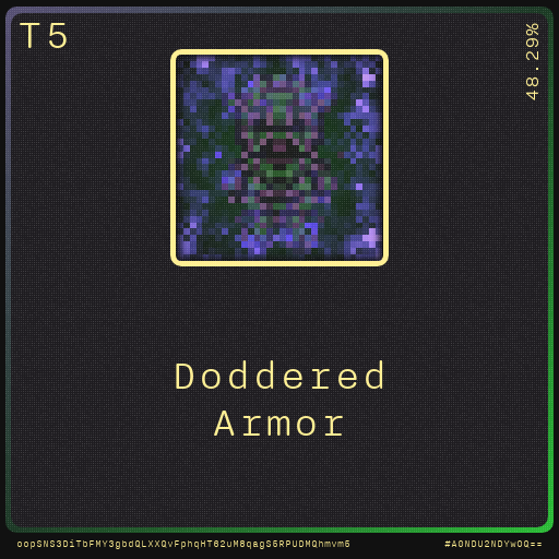 Gear for your quests - Armor #6 static NFT preview