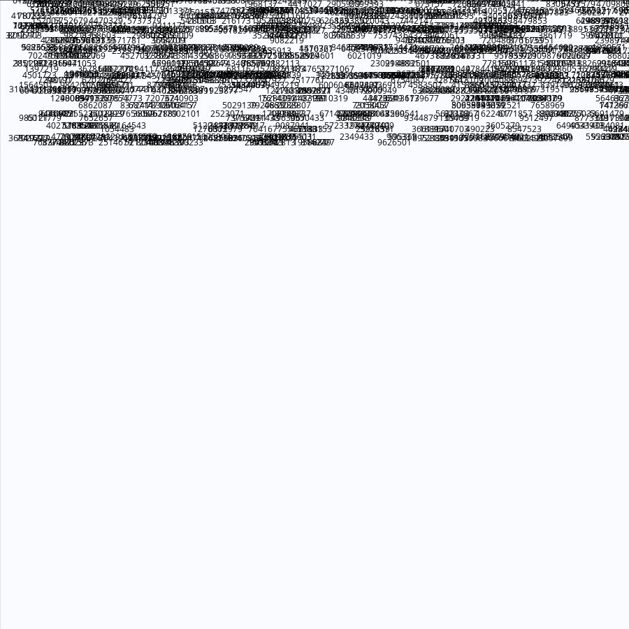 Painting by Random Prime Numbers #23 static token preview