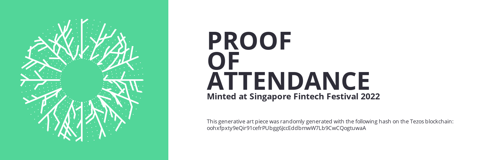 SFF2022 Proof of Attendance Token #852 static token preview
